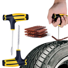 Car Tire Repair Tools Kit with Rubber Strips Tubeless Tyre Puncture Studding Plug Set for Truck Motorcycle Shopping