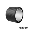 Image of SEAMETAL 3D Carbon Fiber Sticker Car Threshold Protective Film Anti Scratch Waterproof Matte Black Nano Sticker for Car Body Shopping