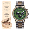 Image of BOBO BIRD Wooden Watch Men erkek kol saati Luxury Stylish Wood Timepieces Chronograph Military Quartz Watches Custom Wood Gift Shopping