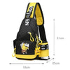 Image of 2023 Children's Shoulder Bag Men's and Women's Chest Bag Canvas Youth Sports Pikachu Crossbody Bag Handbag Chest Belt Waist Bag Shopping