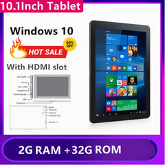 10.1'' Windows 10 Tablet Intel Atom X5-Z8350 With Mini HDMI 2GB DDR RAM 32GB ROM 6000mAh RCA03 Tablets PC Shopping111