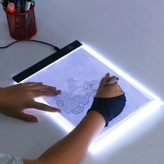 LED Copying Table Children Drawing Board Transparent Copying Table Adjustable Brightness Night Light Notebook Shopping