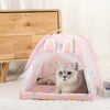 Image of Pet Tent Bed Cats House Supplies Products Accessories Warm Cushions Furniture Sofa Basket Beds Winter Clamshell Kitten Tents Cat Shopping