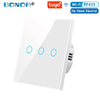 Image of BONDA Smart Switch Alexa RF433 No Neutral Tuya Control Works With Google 1/2/3 Gang Smart Life Home Light WiFi Touch Switches - Shopping