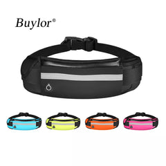 Buylor Sports Waist Pack Men Belt Pouch Women Running Belt Waist Bag Men Waterproof Fanny Pack Wallet Portable Phone Holder Gym Shopping