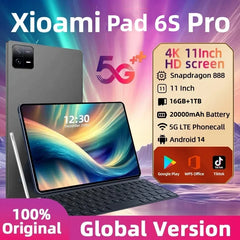 2024 Original Xioami Pad 6S Pro Global Version Tablets PC Android 14 16GB+1TB Snapdragon 888 11 inch 5G 11inch WIFI HD 4K Mi Tab Shopping111