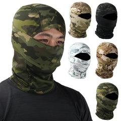 Cycling Full Face Mask Military Camouflage Balaclava Outdoor Fishing Hunting Hood Protection Army Sports Helmet Liner Cap Scarf