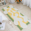 Image of Tufting Long Bedside Rug Soft Plushy Clouds Mat Carpet Bathroom Floor Pad Bedroom Doormat Aesthetic Home Room Winter Warm Decor Shopping