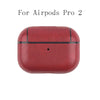 Image of For Airpods 3 Pro 2nd 1 Case Leather Protective Sleeve Earphone Cases Wireless Charging Headphone Cover For Airpods Pro 2 Case Shopping