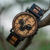 Image of BOBO BIRD Wooden Watch Men erkek kol saati Luxury Stylish Wood Timepieces Chronograph Military Quartz Watches Custom Wood Gift Shopping