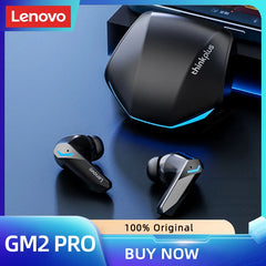 Original Lenovo GM2 Pro 5.3 Earphone Bluetooth Wireless Earbuds Low Latency Headphones HD Call Dual Mode Gaming Headset With Mic Shopping