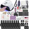 Image of Manicure Set Acrylic Nail Kit With 120/80/54W Nail Lamp 35000RPM Nail drill Machine Choose Gel Nail Polish All For Manicure Shopping