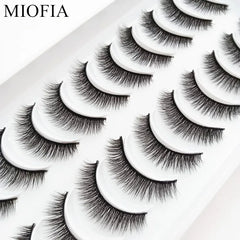 Lashes 5/10 Pairs 3D Faux Mink Eyelashes Fluffy Soft Natural Long False Eyelashes Eyelashes Reusable Eyelashes free shipping Shopping