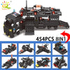 Image of HUIQIBAO 454-585PCS 8in1 SWAT Police Command Truck Building Blocks City Helicopter Bricks Kit Educational Toys for Children Shopping