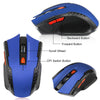 Image of ORZERHOME 2.4GHz Wireless Mouse Optical Mice with USB Receiver Gamer 1600DPI 6 Buttons Mouse For Computer PC Laptop Accessories Shopping