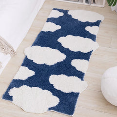 Tufting Long Bedside Rug Soft Plushy Clouds Mat Carpet Bathroom Floor Pad Bedroom Doormat Aesthetic Home Room Winter Warm Decor Shopping