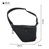 Image of Pistol Gun Bag Men's Ultra-thin Chest Personal Messenger Bag Anti-theft Multi-function Shoulder Crossbody Bag Rich Compartment Shopping