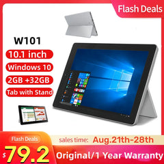 Flash Sales 10.1'' W101 Tablet PC 2GB DDR+32GB ROM WINDOWS 10 Z8350 CPU HDMI-Compatible Dual Camera Quad Core Shopping111