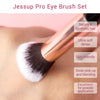 Image of Jessup Makeup Brushes Set 15pcs Make up Brush Tools kit Eye Liner Shader natural-synthetic hair Rose Gold/Black T157 Shopping