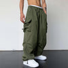 Image of Nylon Quick-drying Overalls Men's Pants High Waist Wide Leg Leisure Drawstring Shopping