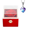 Image of Fashion Creative Rose Jewelry Box Necklace Suit Shopping