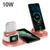 Image of Wireless Charger For IPhone Fast Charger For Phone Fast Charging Pad For Phone Watch 6 In 1 Charging Dock Station Shopping