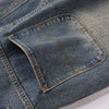 Image of Straight-leg Denim Men's Casual Trousers Shopping