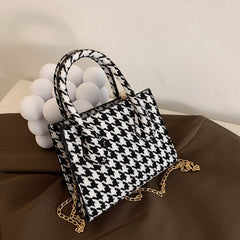 Handbags Houndstooth Chain Trendy One-shoulder Messenger Bag