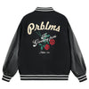 Image of Rose Embroidered Baseball Uniform Loose High Street Jacket Shopping