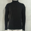 Image of Turtleneck Solid Color Slim Fit Knit Sweater Shopping