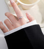 Image of 999 Sterling Silver Diamond Simple Bracelet Ring For Women Shopping