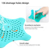 Image of 3PCS Silicone Starfish-shaped Sink Drain Filter Bathtub Hair Catcher Stopper Drain Hole Filter Strainer For Bathroom Kitchen Toilet Shopping