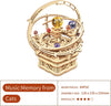 Image of ROKR Rotating Starry Night Mechanical Music Box 3D Wooden Puzzle Assembly Model Building Kits Toys For Children Kids - AMK51 Shopping