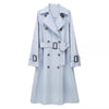 Image of Women's Loose Long Trench Coat And Overcoat With Strap Shopping