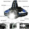 Image of T6 Headlamp Rechargeable 350000LM LED Zoom Headlight Head Torch USB Line New UK Shopping