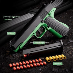 Children's Plastic Automatic Throwing Shell Toy Gun Shopping