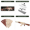 Image of Rokr Automatic Rifle AK-47 Gift For Boys Wooden Puzzle Gun Double Firing Model Shopping