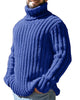 Image of Turtleneck Solid Color Slim Fit Knit Sweater Shopping