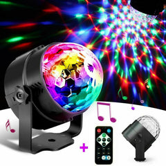 Disco Party Lights Strobe LED DJ Ball Sound Activated Bulb Dance Lamp Decoration Shopping