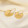 Image of Stainless Steel Rib Scallop Earrings Shopping