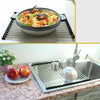 Image of Kitchen Stainless Steel Sink Drain Rack Roll Up Dish Drying Drainer Mat Shopping