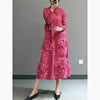 Image of New French Retro Plate Flower Lily Pleated Embroidered Bottoming Skirt Shopping