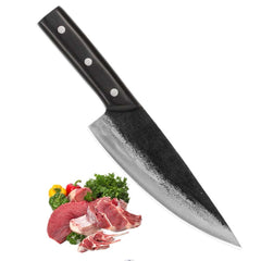 Meat Cleaver Knife-Japanese Butcher Knife Meat Cutting-Professional Chef Knife High Carbon Stainless Steel With Ergonomic Handle- Ultra Sharp Kitchen Chef Knives For Home Outdoor BBQ