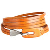 Image of Retro Leather Bracelet 3-ring Winding Leather Hand Strap Hook Wrist Strap Metal Hook Buckle Shopping