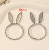 Image of Fashion Alloy Rabbit Head Ring Shopping