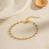 Image of National Style Pastoral Oil-spot Glaze Flowers Necklace Bracelet Jewelry Shopping