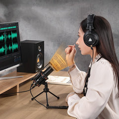 Image of Recording Microphone Mobile Phone Computer Wired Dubbing