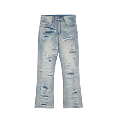 Fashion Flared Washed Jeans Men Shopping