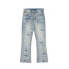 Image of Fashion Flared Washed Jeans Men Shopping