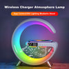 Image of New Intelligent G Shaped LED Lamp Bluetooth Speake Wireless Charger Atmosphere Lamp App Control For Bedroom Home Decor Shopping